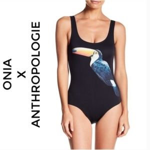 onia anthropologie one piece bathing suit